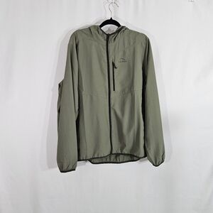 L.L. Bean Green Light Weight No Fly Zone Jacket Mens Size X Large